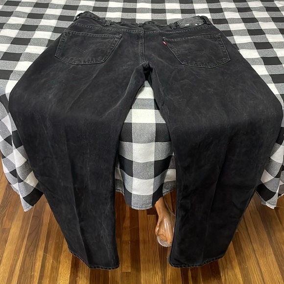 Levi Levi's 550 Black Tapered Leg Jeans Men's Size 38 x 32 Cotton - Picture 2 of 12